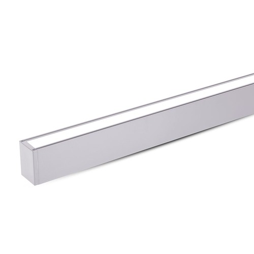 Réglette LED Samsung 120cm 60W, Up/Down - 6000lm, dimmable, argent, avec kit de suspension