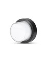 Applique murale LED ronde 12W - IP65, noir, 3000K, source lumineuse incl.