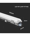 Réglette LED étanche 150cm 22W - IP65, 6400K, tube LED inclus