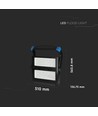 Projecteur LED 500W, dimmable - Puce LED Samsung, Driver Meanwell, IP65, 4000K, 120lm/W