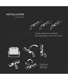 Projecteur LED 500W, dimmable - Puce LED Samsung, Driver Meanwell, IP65, 4000K, 120lm/W