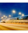 Lampadaire LED 160W, puce LED Samsung - 130lm/W, 4000K, lentille Type III-M, Driver Inventronics, IP65 extérieur