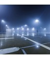 Luminaire routier LED 100W pour suspension sur câble - 130lm/W, puce LED Samsung, IP65, 4000K, gris, IK08