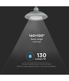 Luminaire routier LED 100W pour suspension sur câble - 130lm/W, puce LED Samsung, IP65, 4000K, gris, IK08