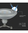Luminaire routier LED 100W pour suspension sur câble - 130lm/W, puce LED Samsung, IP65, 4000K, gris, IK08