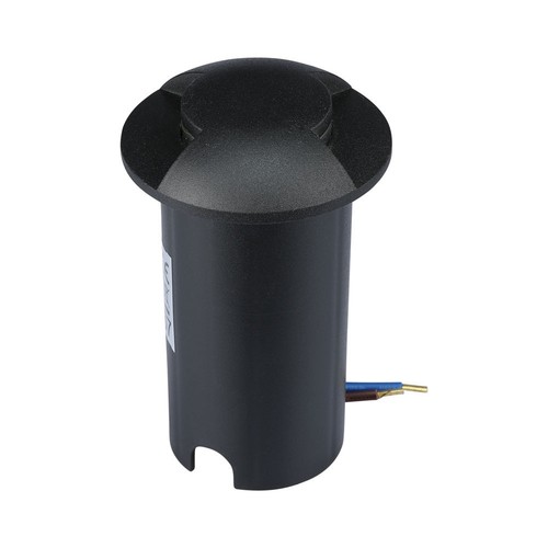 Spot encastrable LED 1W (12V) 6500K - Noir, IP67
