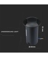 Spot encastrable LED 1W (12V) 6500K - Noir, IP67