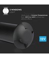 Spot encastrable LED 1W (12V) 6500K - Noir, IP67