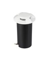 Steplight LED 1W encastrable, 12V - IP67, lumière à 4 voies, blanc froid, Ø6cm, bord blanc