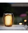 Lampe de jardin solaire de luxe 4-en-1 - Noir, effet flamme, 65 cm de hauteur