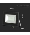 Projecteur LED 20W - Vert, Boîtier noir, lampe de travail