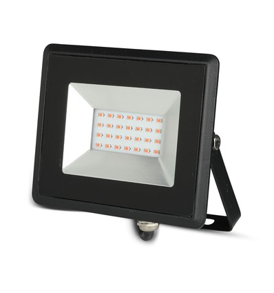 Projecteur LED Rouge 20W - IP65 extérieur, Boîtier noir, lampe de travail