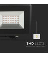 Projecteur LED Rouge 20W - IP65 extérieur, Boîtier noir, lampe de travail