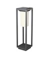 Lampe de jardin solaire 2W avec piquet et détecteur - puce LED Samsung, IP65, 3000K, gris, 50cm de haut