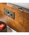 Câble Lightning MFi noir 1,5m - 2A, certifié Apple, design durable
