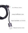 Câble Lightning MFi noir 1,5m - 2A, certifié Apple, design durable