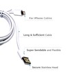 Câble MFI Lightning vers USB 1,5m, 2.4A - Blanc, certifié Apple, flexible et durable