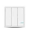 Interrupteur intelligent sans fil 3 touches, 1 voie - IP54, blanc, à piles, portée jusqu'à 600m