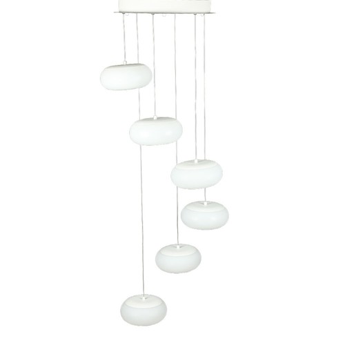 Suspension design 76W, dimmable - 6500lm, 3000K, variation de phase TRIAC, 120 degrés, finition noire