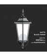 Applique murale E27 - IP44 extérieur, noir, sans source lumineuse