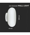 Applique murale LED 40W - Designer, Dimmable TRIAC, 3000K, Blanc