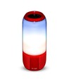 Haut-parleur Bluetooth portable 6W avec lumière LED - Rouge, batterie 1800mAh, USB/TF/AUX, 5V DC