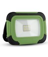Projecteur LED rechargeable 10W - Samsung LED chip, IP44, flash SOS, sortie USB, vert/noir