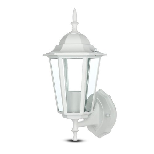 Applique murale E27 - IP44 extérieur, blanc, sans source lumineuse