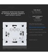 Capteur micro-ondes mural - Blanc, pour encastrement, max 300W