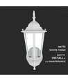 Applique murale E27 - IP44 extérieur, blanc, sans source lumineuse