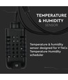 Capteur de température et d'humidité - Noir, IP20, pour VT-5145, compatible eWeLink, intérieur