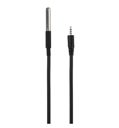 Sonde de température étanche pour VT-5145 - Câble 1m, IP66, -50°C à +125°C, finition noire