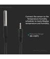 Sonde de température étanche pour VT-5145 - Câble 1m, IP66, -50°C à +125°C, finition noire
