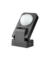 Détecteur de mouvement infrarouge, noir - 360°, IP65, portée jusqu'à 20m, max 1000W LED