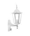 Applique murale blanche V-Tac avec capteur - IP44 extérieur, douille E27, sans source lumineuse
