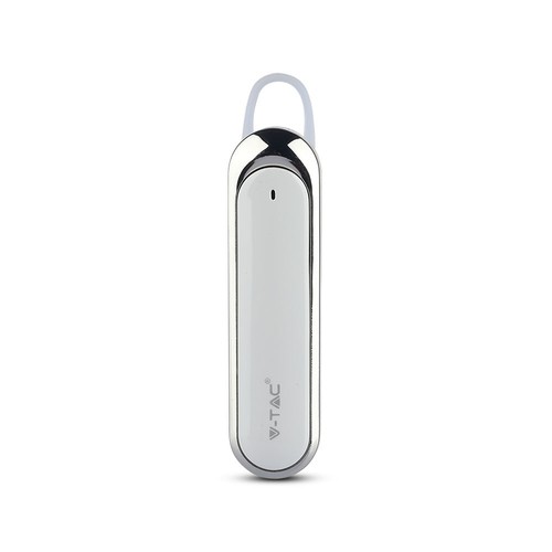 Casque Bluetooth avec micro, blanc - Batterie 170mAh, 10-12 heures d'autonomie, design in-ear