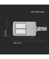 Lampadaire LED 100W, 140lm/W - Samsung LED chip, driver Inventronics dimmable, IP65, IK08, 5 ans de garantie