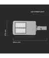 Lampe de rue LED 120W - Gradable Inventronics, puce Samsung, 4000K, 140lm/W
