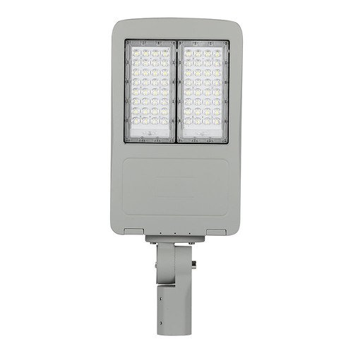 Lampadaire LED 120W avec Samsung chip - 140lm/W, driver Inventronics dimmable, IP66, boîtier gris