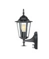 Applique murale E27 avec capteur - IP44 extérieur, noir, sans source lumineuse
