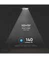 Lampadaire LED 200W, 140lm/W - Samsung LED chip, driver Inventronics dimmable, IP65, 28.000lm