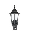 Applique murale E27 avec capteur - IP44 extérieur, noir, sans source lumineuse