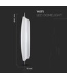 Plafonnier LED 40W avec effet ciel étoilé - Smart Home, dimmable, CCT, 2800lm, compatible Alexa/Google Home