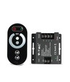 Variateur LED RF avec télécommande tactile, 12V/24V - 3 canaux, 18A, noir, pour rubans LED