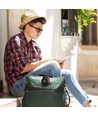 Enceinte Bluetooth portable rouge - fonction TWS, batterie 800mAh, 4 heures d'autonomie