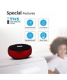 Enceinte Bluetooth portable rouge - fonction TWS, batterie 800mAh, 4 heures d'autonomie