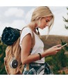 Enceinte Bluetooth portable avec crochet - TWS, batterie 800mAh, micro intégré, gris