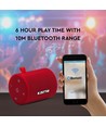 Enceinte Bluetooth portable 5W, Rouge - fonction TWS, batterie 1500mAh, avec câble Micro USB