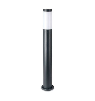 Lampe de jardin V-Tac grise, inoxydable - 80 cm, IP44 extérieur, douille E27, sans source lumineuse