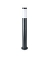 Lampe de jardin V-Tac grise, inoxydable - 80 cm, IP44 extérieur, douille E27, sans source lumineuse